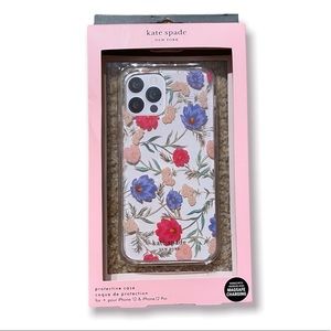 ❤️Kate Spade IPhone 12 & IPhone 12 Pro Phone Case - Transparent clear floral
